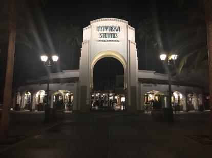 Universal Studios entrance. General admission $115