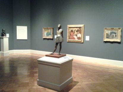  Edgar Degas  sculpture,  Paul  Gauguin  painting,  and  Auguste  Rodin  bust  in one pict