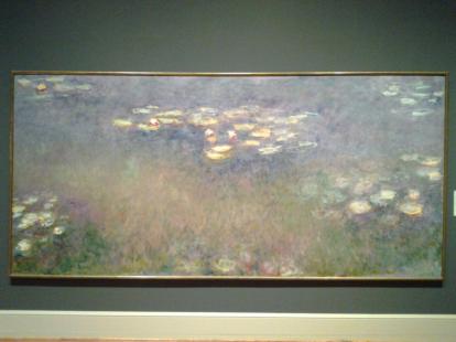  Claude  Monet  Water  Lilies  at  the  Saint  Louis  Art  Museum in a  room  with van  Go