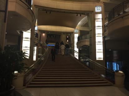 Dolby Theatre with shops including Louis Vuitton