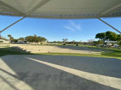Founders Park Amphitheater in front of the great lawn 2020