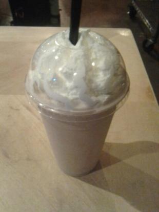 White chocolate frappe at Kinleys #food excellent cold. $4.79