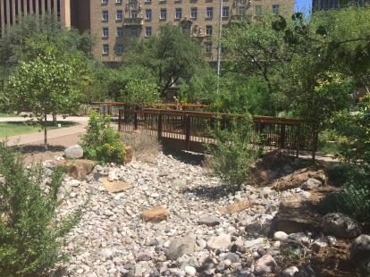 OpenNote: OpenNote: San Jacinto Plaza El Paso Rock river bed with bridges