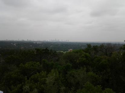 A view of downtown Austin from Mt Bonnell