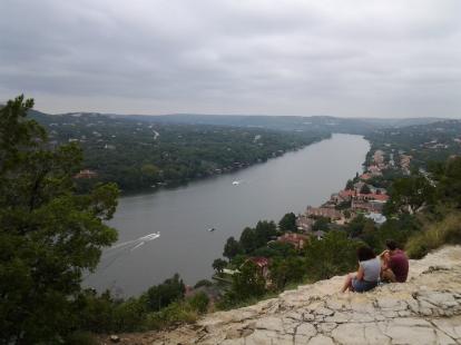 Colorado river from Mount Bonnell