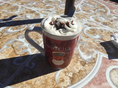 Excellent hot chocolate at the cafe de Mesila #food