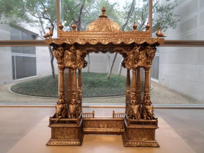 Shrine made from silver over wood from India at the Dallas Museum of Art. Taken with a Sam