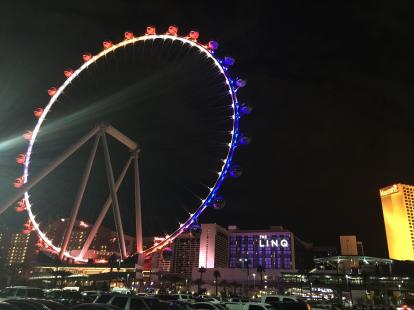 200 foot Ferris wheel near the flamingo in Vegas 