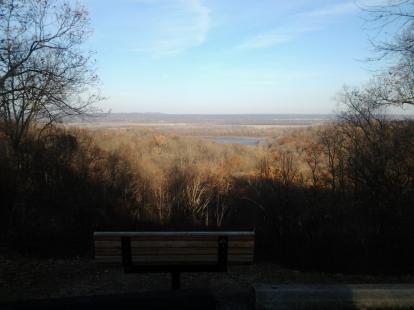 The lake at Trail of Tears State Park