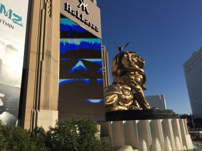 MGM Grand lion statue