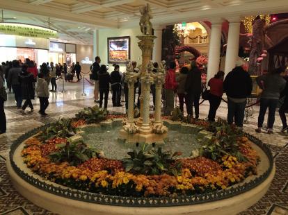 A Fountain at the Bellagio lobby