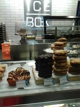  Ice  Box Bakery with large  cookies and muffins across from A13 #food