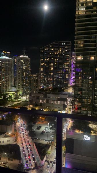 The view from the rooftop at Rosa Sky Brickell #food 2023