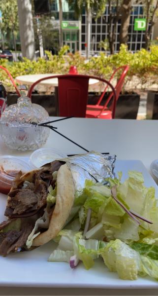 Shish Mediterranean Lamb Gyro Lunch platter #food $10.85 with soda