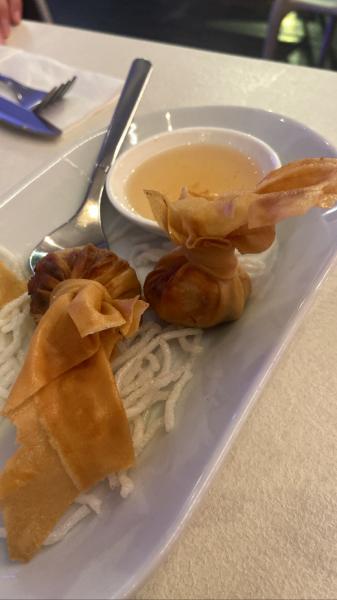 BAG OF GOLD (shrimp, mushroom, scallions)...$12 #food 2023 at Bonding