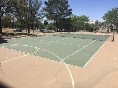 Tennis court at Madeline Park