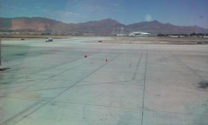 Franklin Mountains and El Paso from the El Paso International Airport