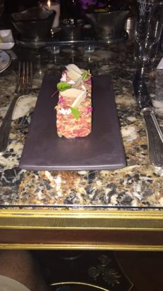 Beef tartare at Four Seasons George V #food