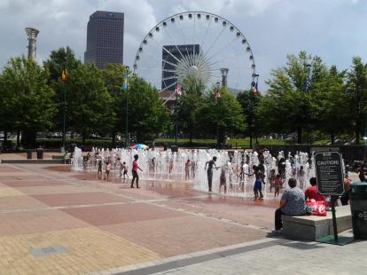 Olympic Rings fountain in Atlanta