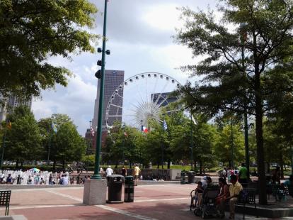 Ferris wheel in Atlanta