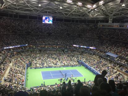 Federer versus Kohlschreiber at the US Open 2017 Tennis