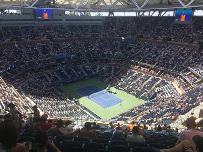 US Open Tennis Quartefinals Sloane Stephens versus Sevastova 2018