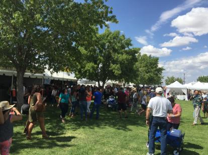 The booths at the Las Cruces Wine festival