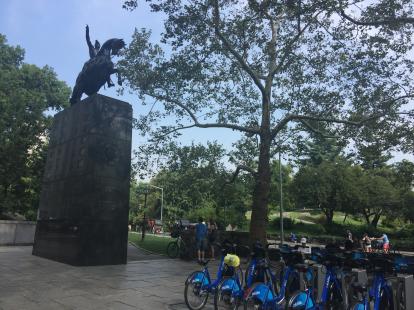 Jose de San Martin statue at Central Park. liberator of Argentina, Chile, and Peru