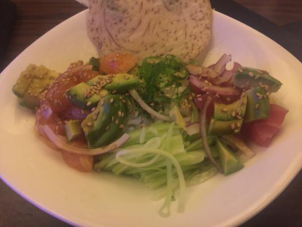 Poke bowl with tuna and rice at Kona Grill #food