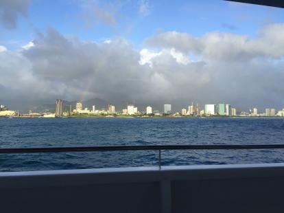 Rainbow over Honolulu 