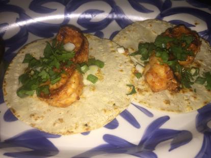 #food Shrimp tacos at Malolam Cantina El Paso 2019