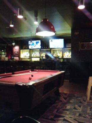 Pool table at British Beverage Co in Dallas
