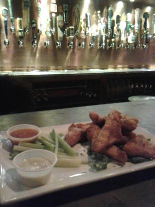 Tofu wings at  Hoppy  Monk.  Everything truly is better fried. #food